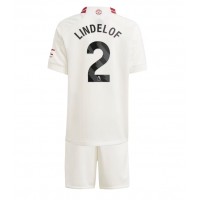 Fotballdrakt Barn Manchester United Victor Lindelof #2 Tredjedraktsett 2023-24 Kortermet (+ Korte bukser)